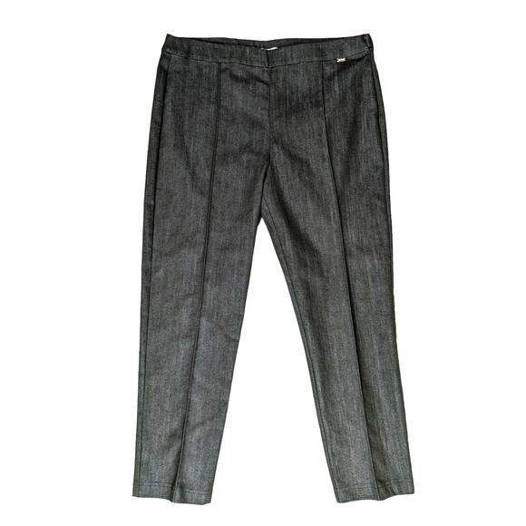 St. John Denim Cropped Jeans Pants Green Size 10 - Picture 3 of 13